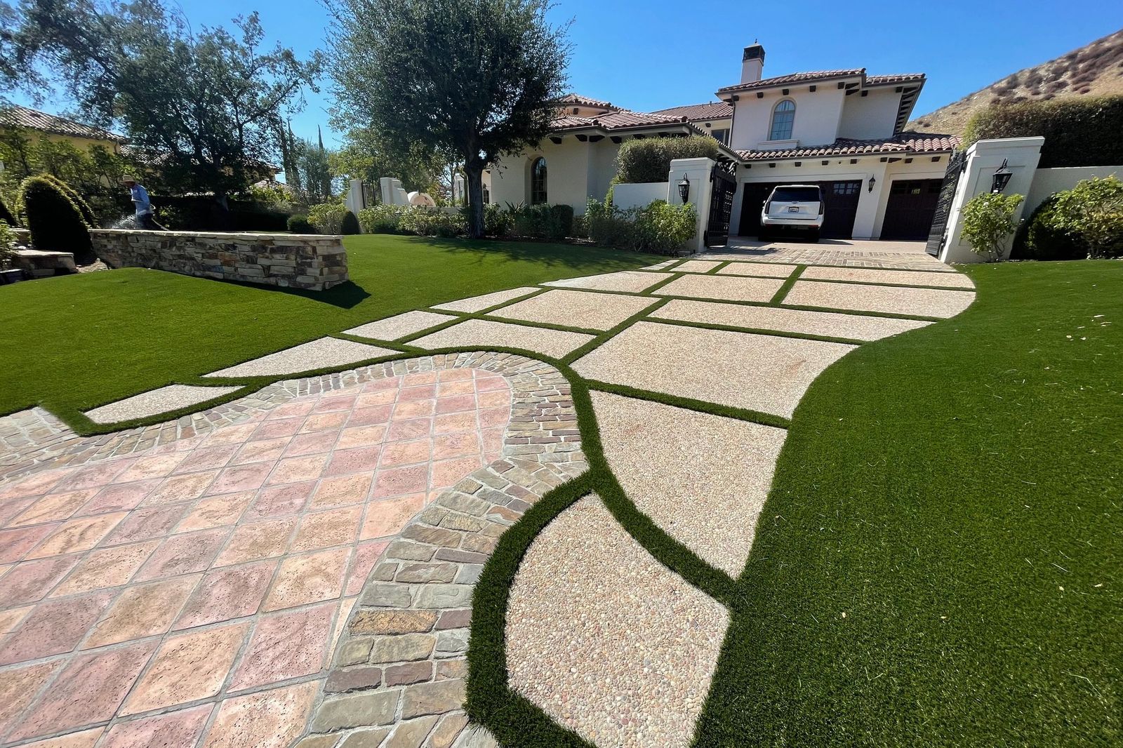 Paver Driveways & Walkways by MKW Homes in the San Gabriel Valley